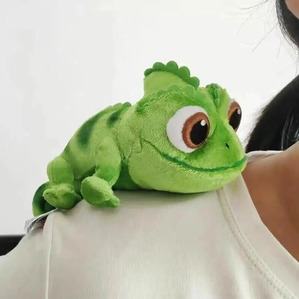 Chameleon Plush Doll Toy Stuffed Animals Plush Doll Pascal Rapunzel Shoulder Plush Doll Toy Kid Gift Chameleon Shoulder Doll