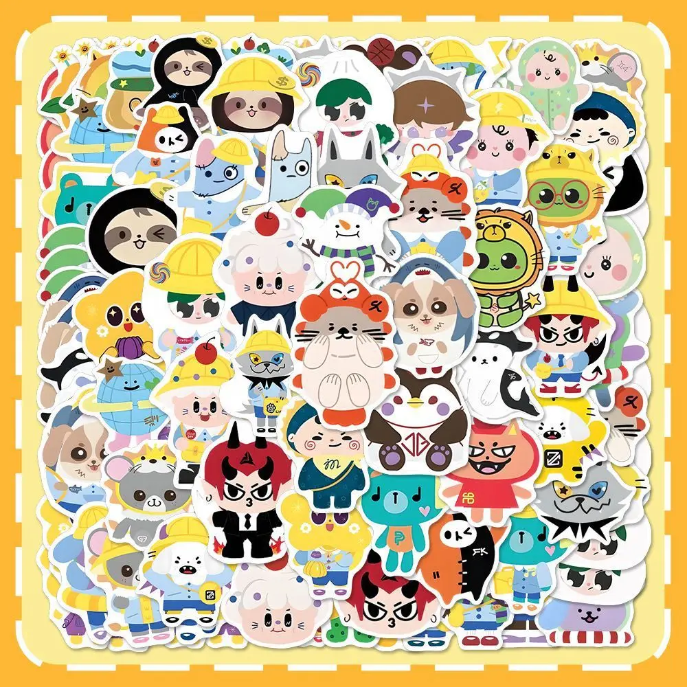 10/71Pcs Male CP Cartoon Cute Stickers Thai Star Pondphuwin Supporting Collection Animal Sculpture Periphery Waterproof Graffiti