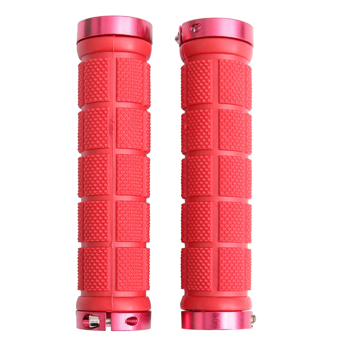 

2Pcs Anti-slip Cycle Handle Cover Handlebar Cover Bike Handlebar Grips Bike Double Handle Cover (Red)