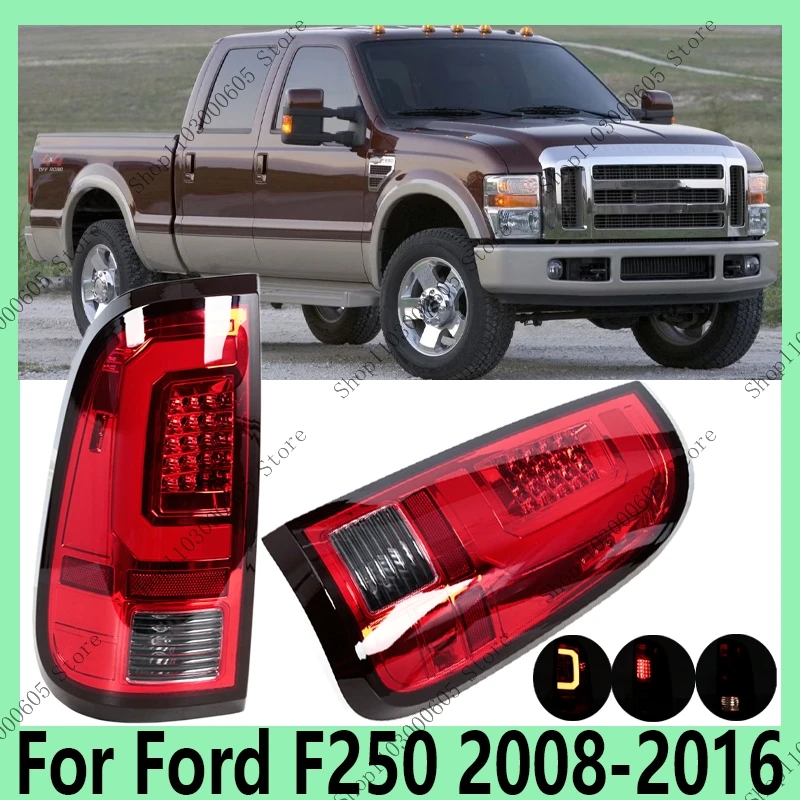 

For Ford F250 2008-2016 Automobile Accessories Tail Light Assembly Turn Signal Reversing Emergency Brake Light Day Running Light