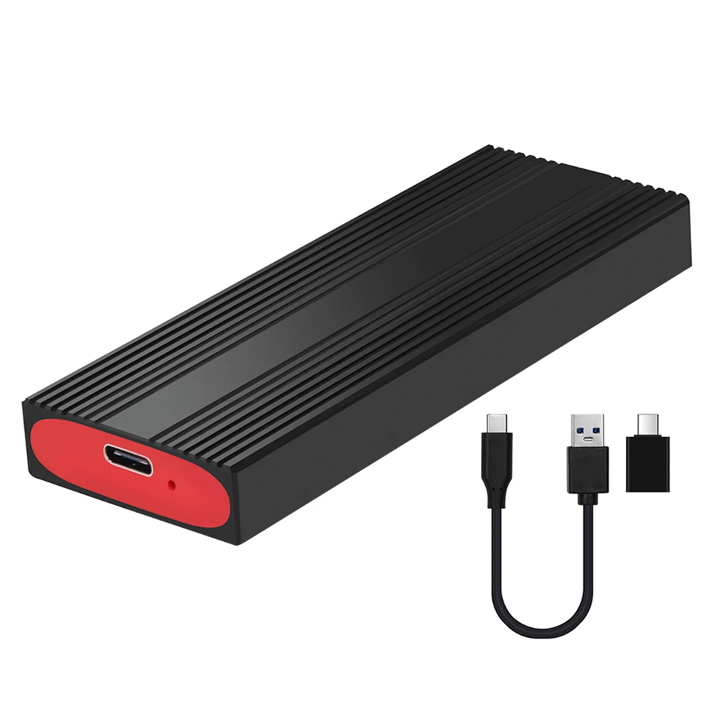 M.2 NGFF NVME SSD Enclosure External Case 6/10Gbps Hard Drive Enclosure USB3.2 Gen2 Type C for NVMe SSD Size 2230/2242/2260/2280
