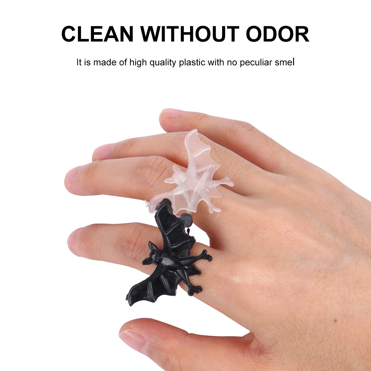 

Bat Ring Kids Halloween Party Favors Bags Filler Wedding Reception Props Cosplay Rings Jewelry Valentine's Day Light up