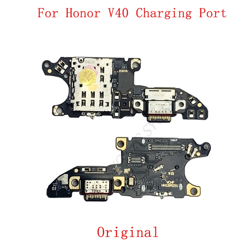 USB Charging Connector Port Board Flex Cable For Honor V40 5G Charging Port with Sim Card Reader Repair Parts