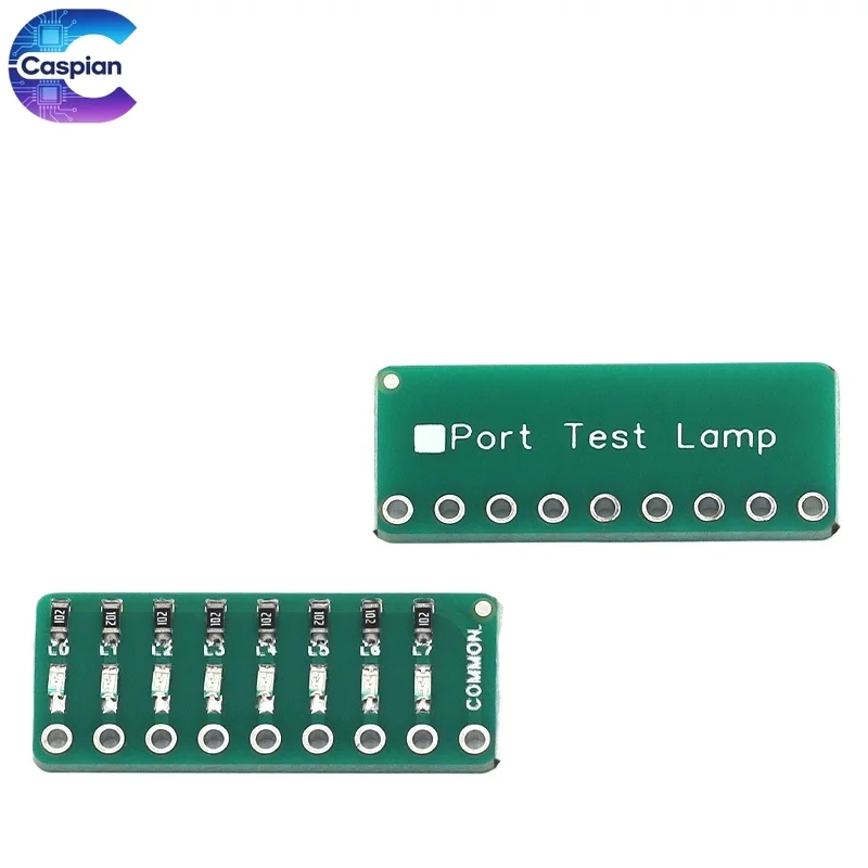 8-Segment LED Port Test Lamp Running Water Indicator Red Green Blue Optional