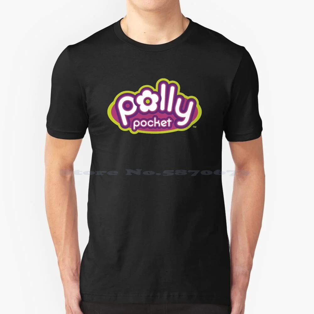 Polly Pocket Logo T Shirt 100% Cotton Tee Polly Pockets Logo Y2k Little Girls Brand Littlest Pet Shops Red Bubble Trending Chew