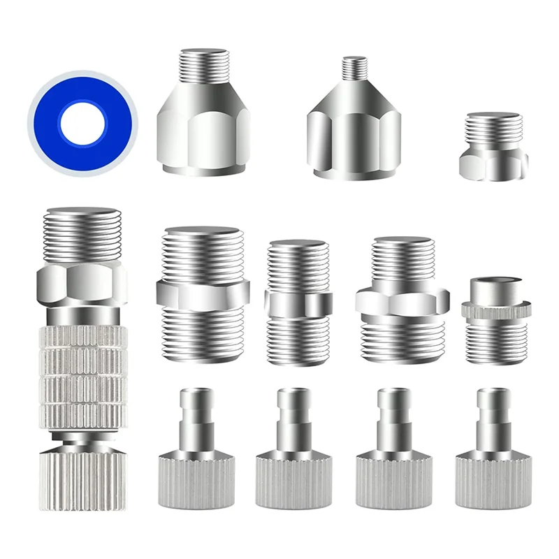 13Pcs Adapter Set, Quick Release Disconnect Couplers, Fitting Connector Kit for Air Compressor, Hose