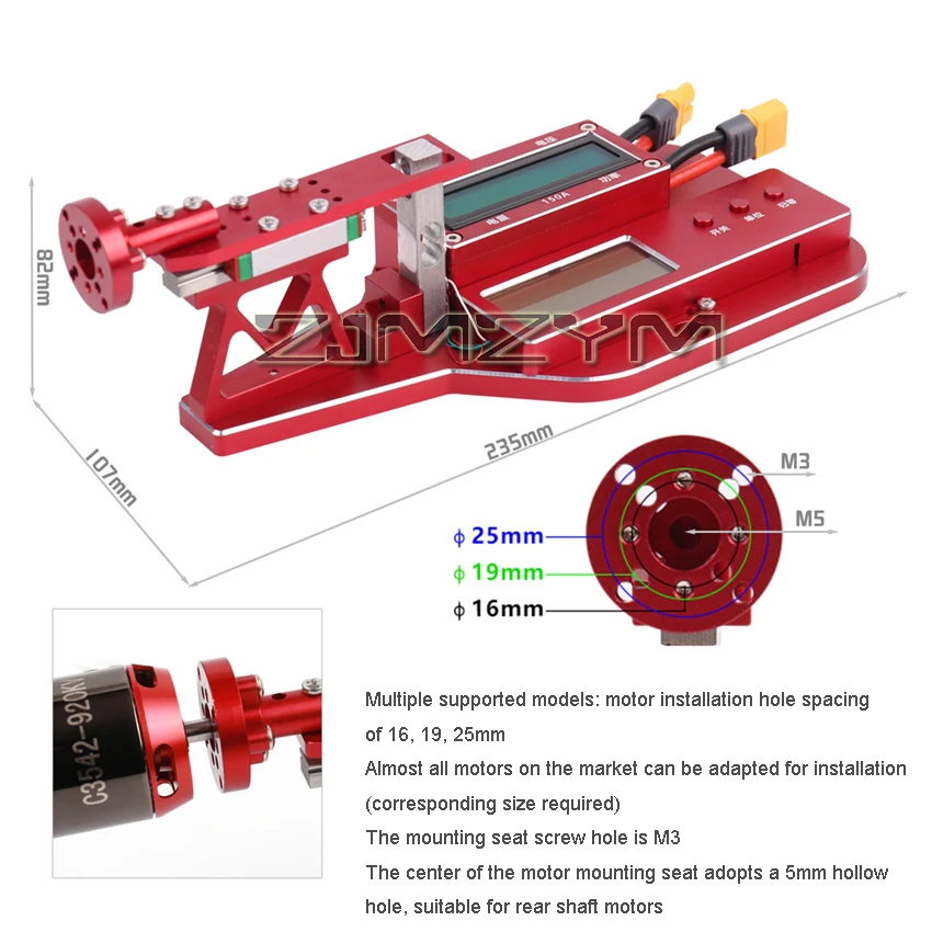 Imagem -06 - Motor Thrust Tester para rc Model Racing Drone Motor Hélice Medição de Tensão Esc Mt10 Mt10pro 10kg