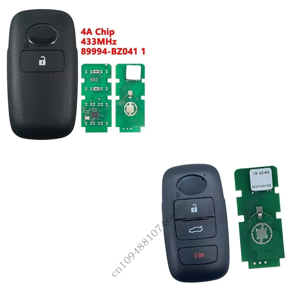 

2/3/4 Button Car Replacement Featuring 4A Transponder Chip And Plastic Housing 89994-BZ050 89994-BZ041 89994-BZ170