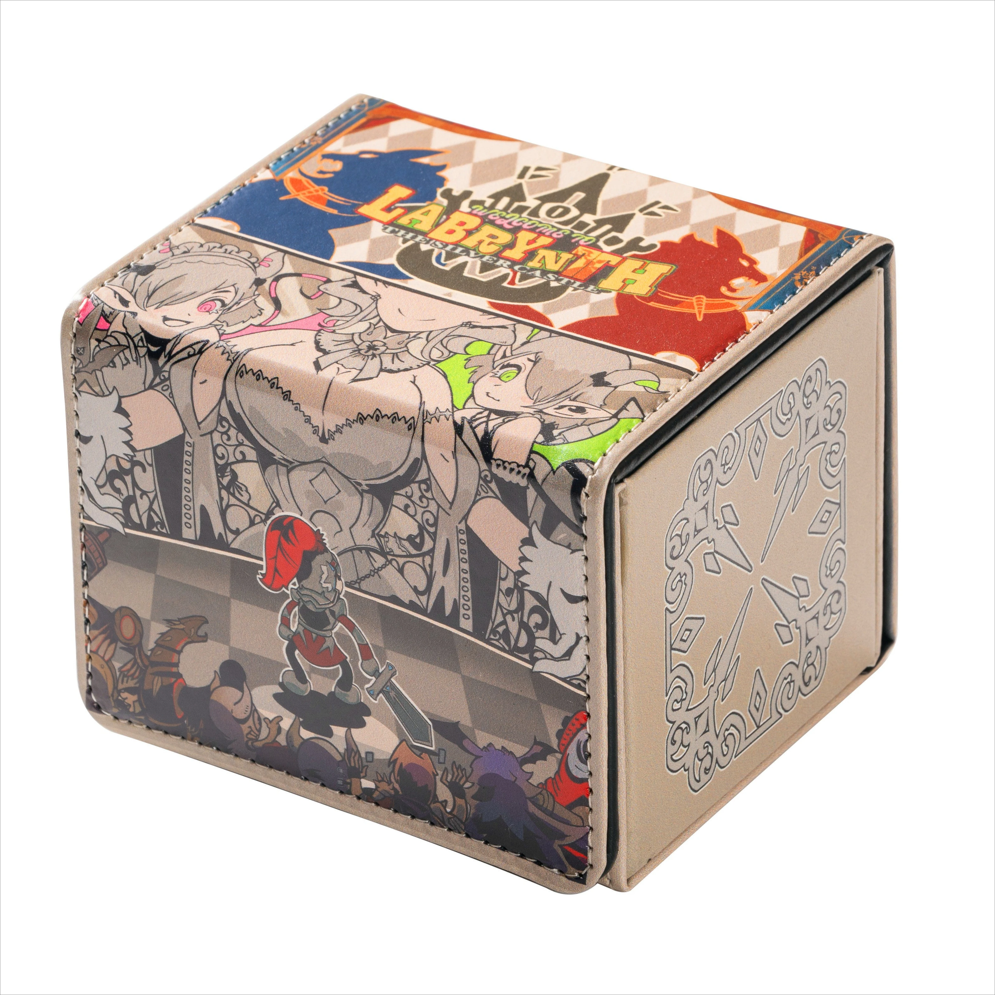 P5 Art Style Yugioh Incredible Ecclesia, the Virtuous Deck Box Yu-Gi-Oh! Pudełko do przechowywania kart kolekcjonerskich TCG OCG ze skóry PU, na 100+ kart