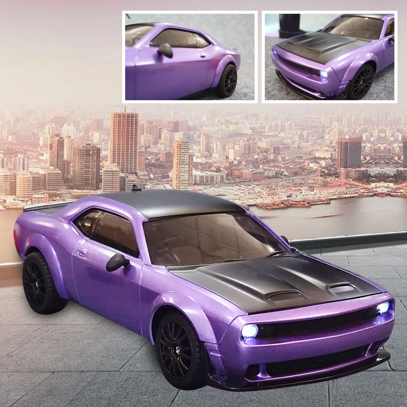 1/24 Entry-level RC Drift Car Four-wheel Drive High-speed Children's Remote Control Car Charging Model Toys Boy Gifts