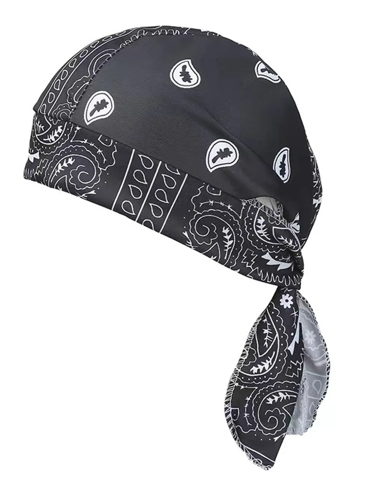 AliExpress NONE Paisley Durag Cycling Unisex Outdoor Bandana Headwrap Hiking Hip Hop Breathable Motorcycle Skull Cap Streetwear Retro Bandana
