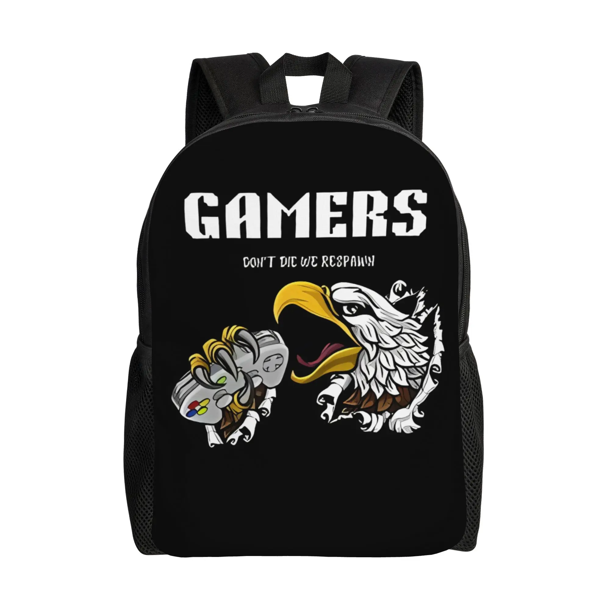 

Gamers Don't Die Rog Backpack Youth Day Fashionable mochila Large Capacity Schoolbag Back To School Graduation gift