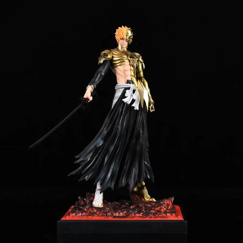 New Anime Ichigo Kurosaki Gk Figure Bleach Collectible Pvc Statue Desktop Decoration For Adult Mens Anime Fans Holiday Gift