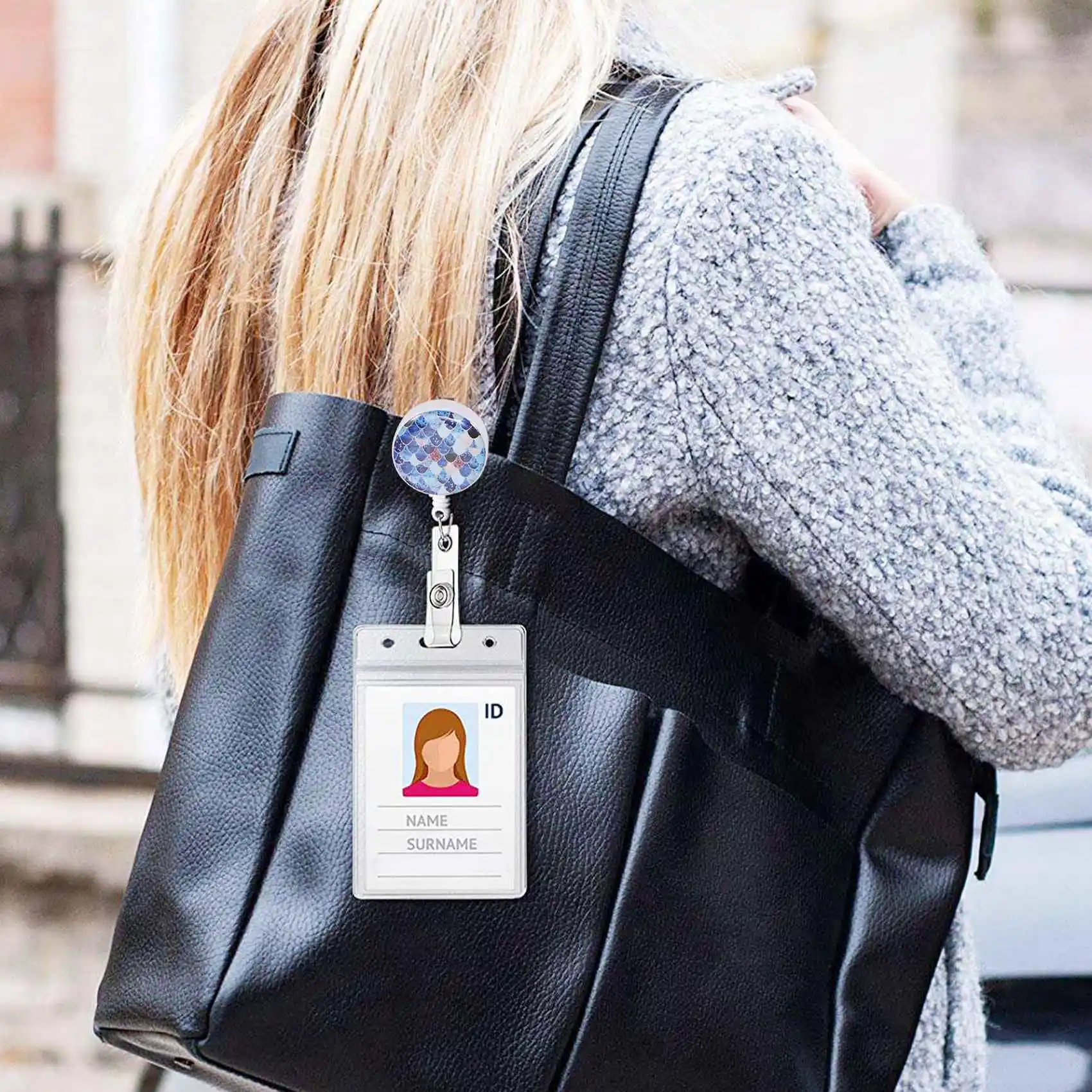 

Superior-10 шт. выдвижной держатель бейджа, катушки для бейджей медсестры с зажимом из кожи аллигатора, декоративная катушка для бейджа с именем для офисного работника