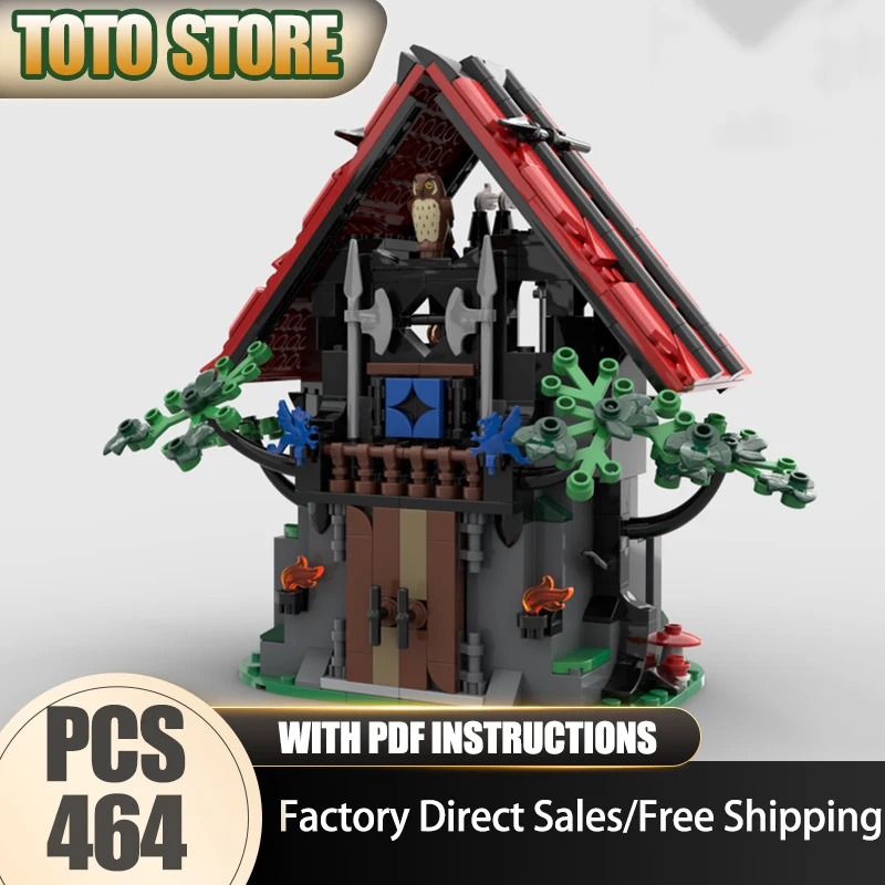

Medieval Castle Model Moc Building Block Wizard's Magical Workshop Model Technology Brick Assembly Toy Construction Holiday Gift