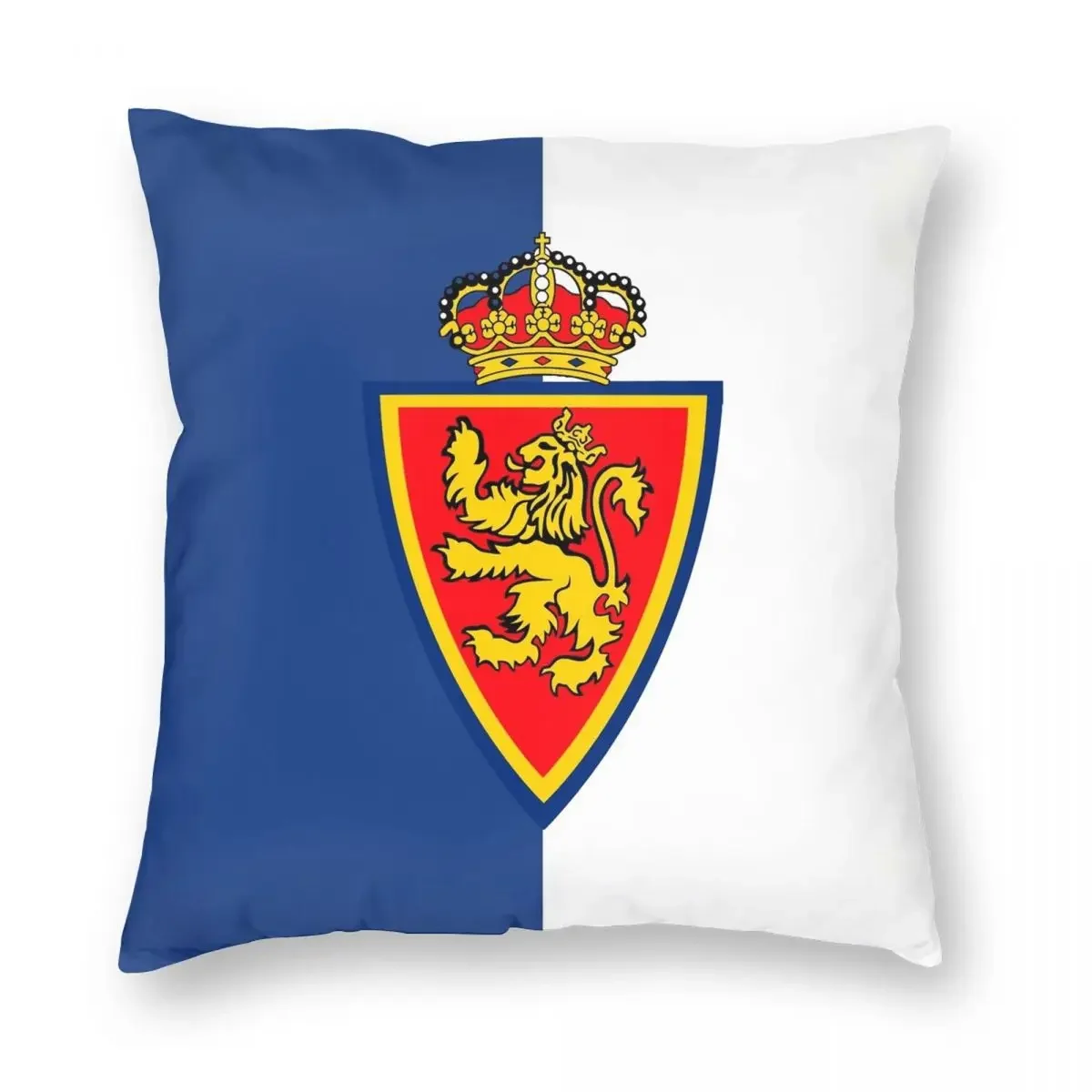 Funda de almohada cuadrada Real Zaragoza Shield, decoración creativa con cremallera, funda de almohada, funda de cojín para habitación