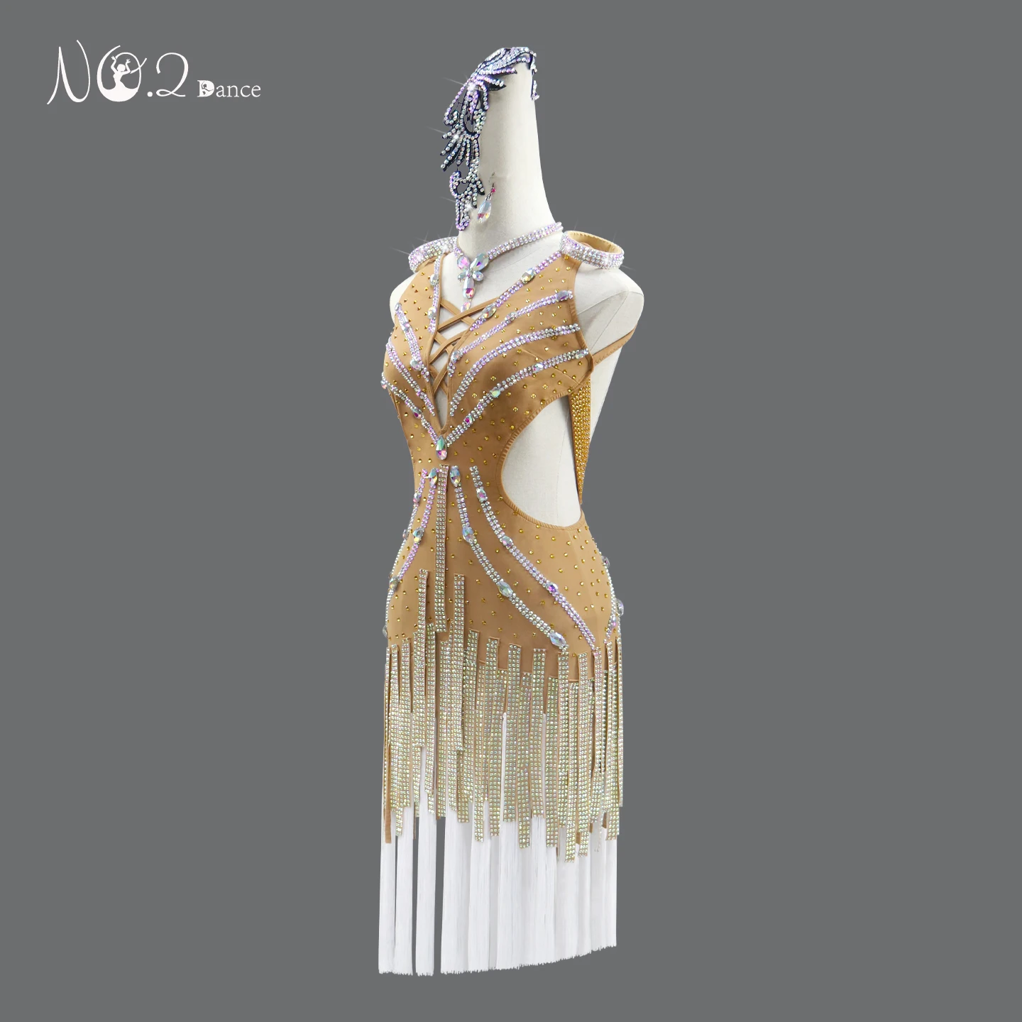 Latin Dance Competition Dresses Prom Line Suit Costume For Women 2026 Korean Dancewear Evening Carnival Stage Samba Match Outfit