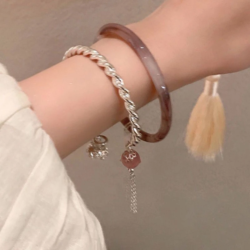 سوار نسائي على الطراز الصيني حسن الحظ؛ الإسورة قلادة أنيقة؛ مجموعة مكونة من قطعة واحدة قابلة للتعديل #1