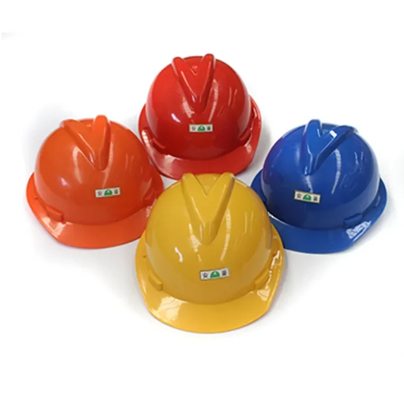 Construction Workers Safety Helmets, Breathable, Multiple Color, Sunshade, Custom, HD PE ABS, National Standard, Sale