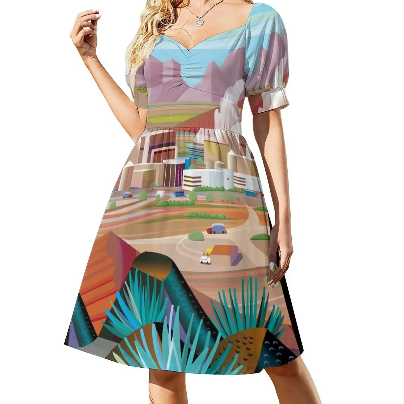 

Power Plant in the Desert Sleeveless Dress ladies dresses for women 2025 summer outfits for women 2025 Dress