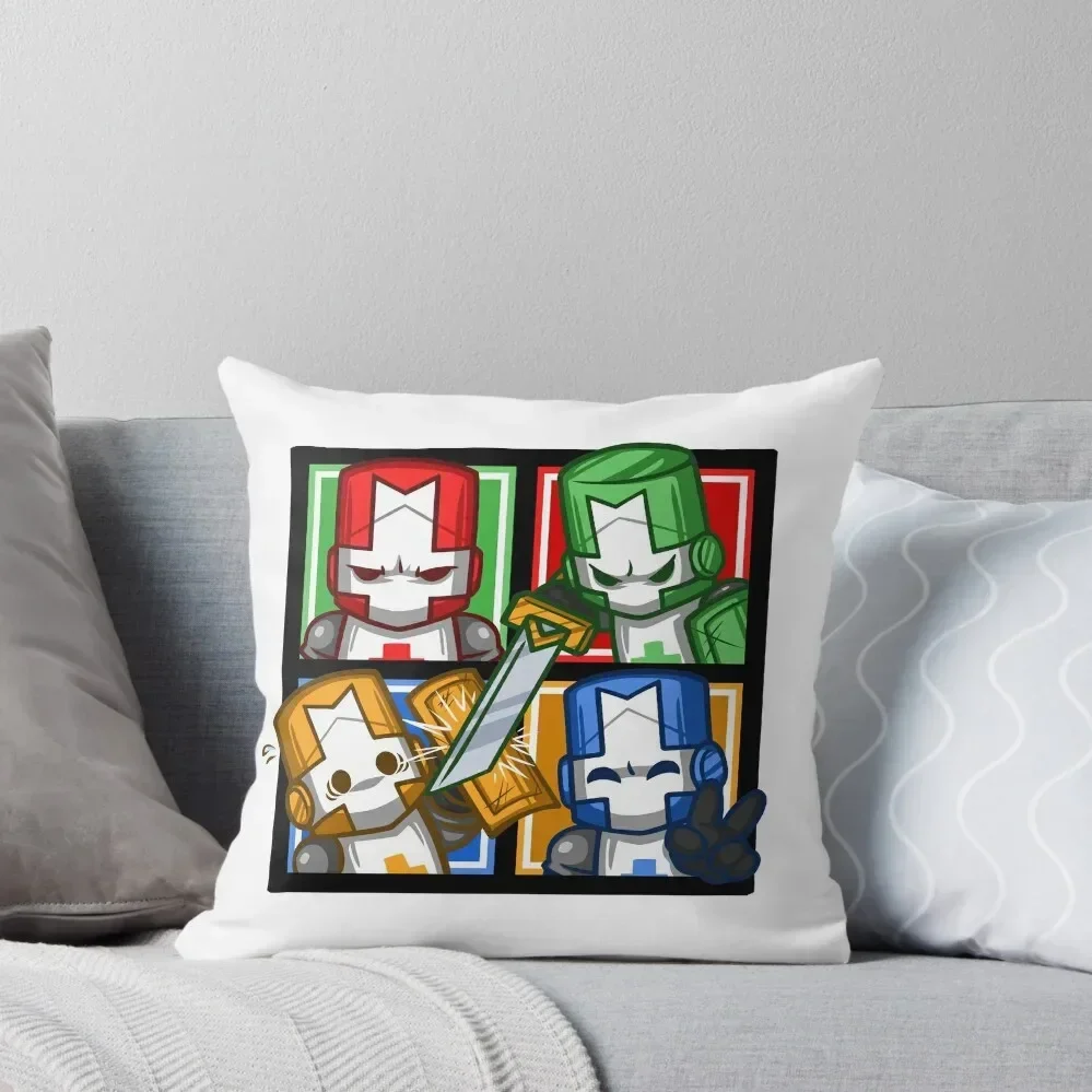 

Castle Crashers Four-Square Throw Pillow christmas cushions covers Cushions For Children pillow