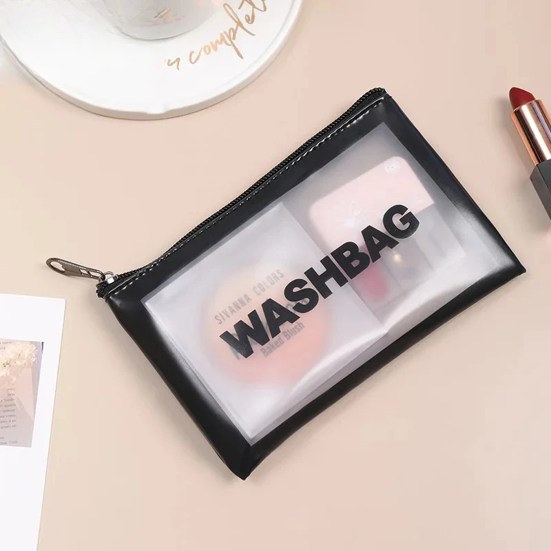 Small Capacity Dust Proof Make Up Storage Handbags PVC Fashion Transparent Travel Bags Portable Cosmetic Waterproof Bag