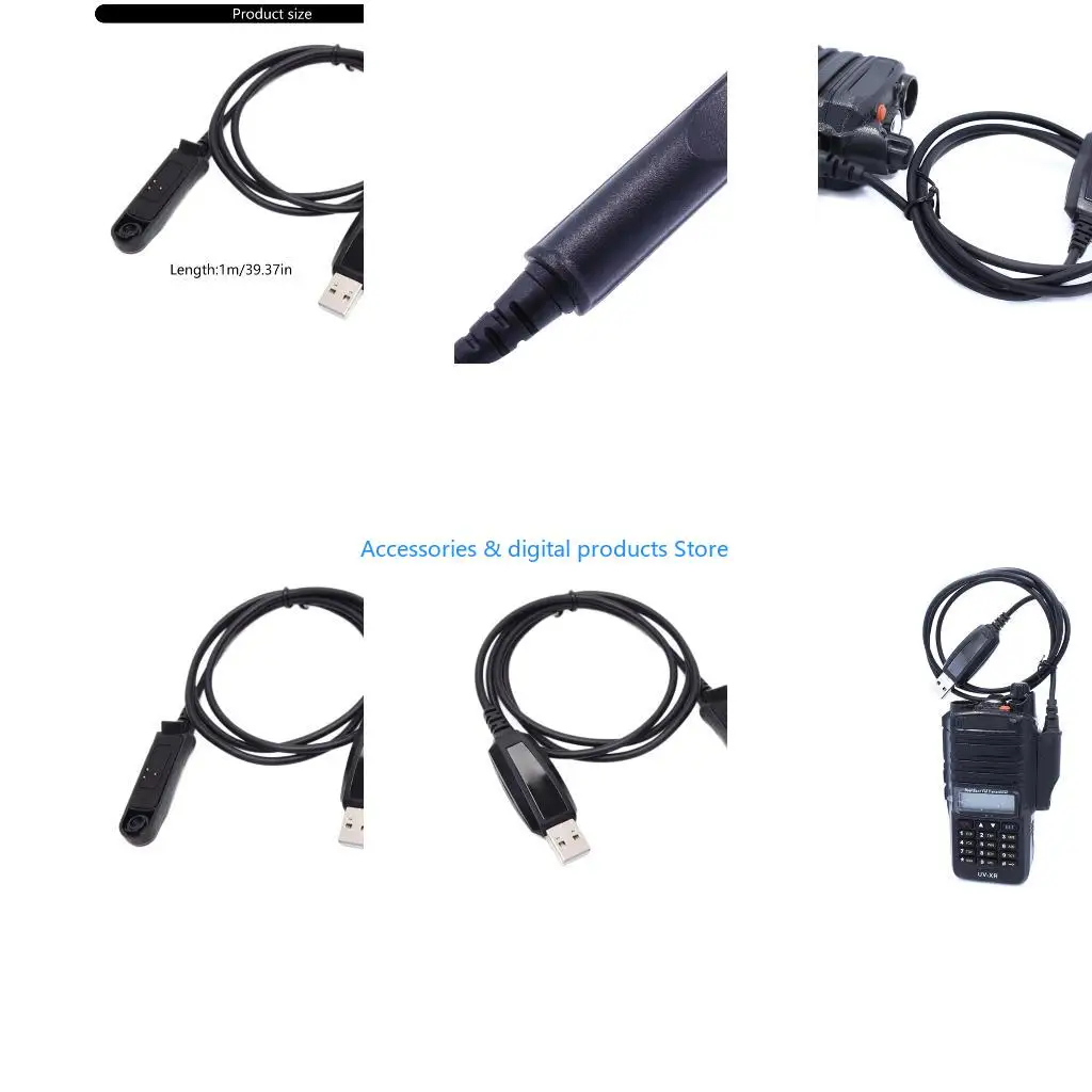 77JD Two Way Radio Programming Cable For Channel Name Editing And Power Setting Adjustment