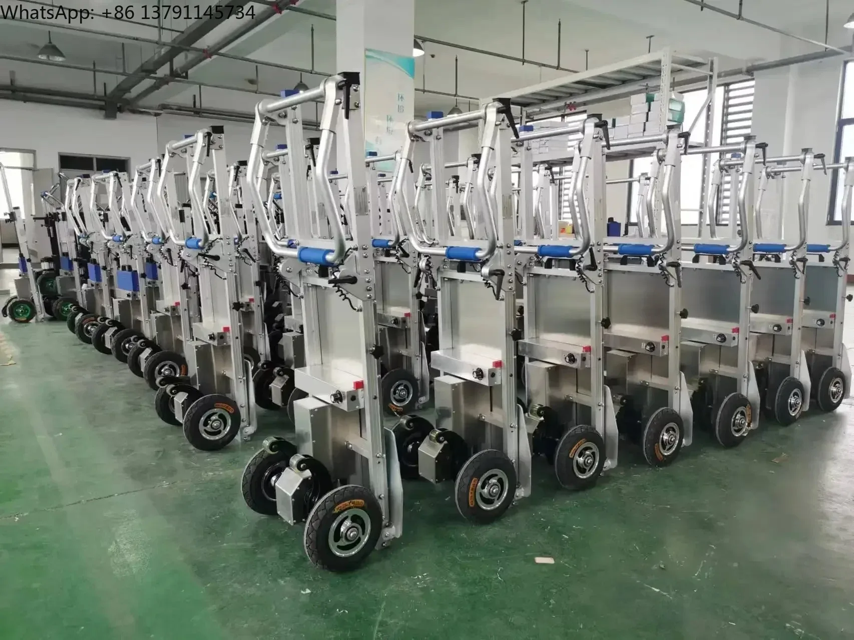 

200kg Electric Stair Climbing Machine with Lithium Battery 8 Ah, Foldable Pull Truck Suitable for Floor Transportation of Goods