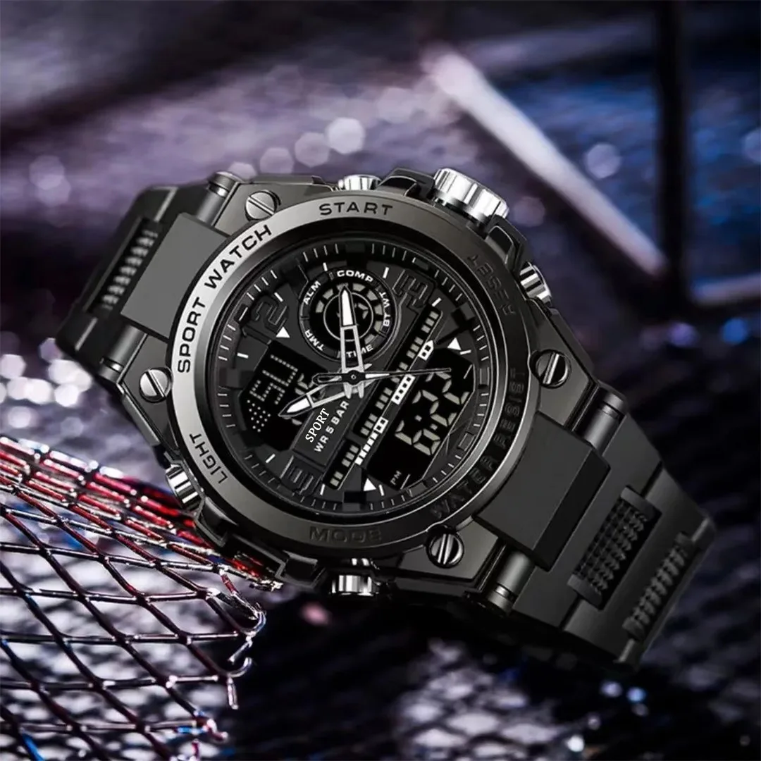 2025 New Style Digital Watch for Man Sports Luminous 30M Waterproof Watches Boys and Kids Electronic Military Wristwatches