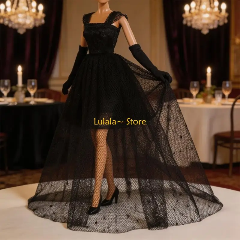 Y4QA Collector Display Doll Outfit with Layered Tulle Gown Form, Clothing Accessory for Around 30 Dolls and Photo Use