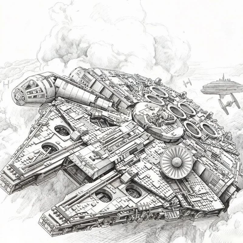 

8471pcs Largest Millenniumfalcon Starship Model Bricks Building Blocks Space War Sets Adults Toys Birthday Gifts ﻿