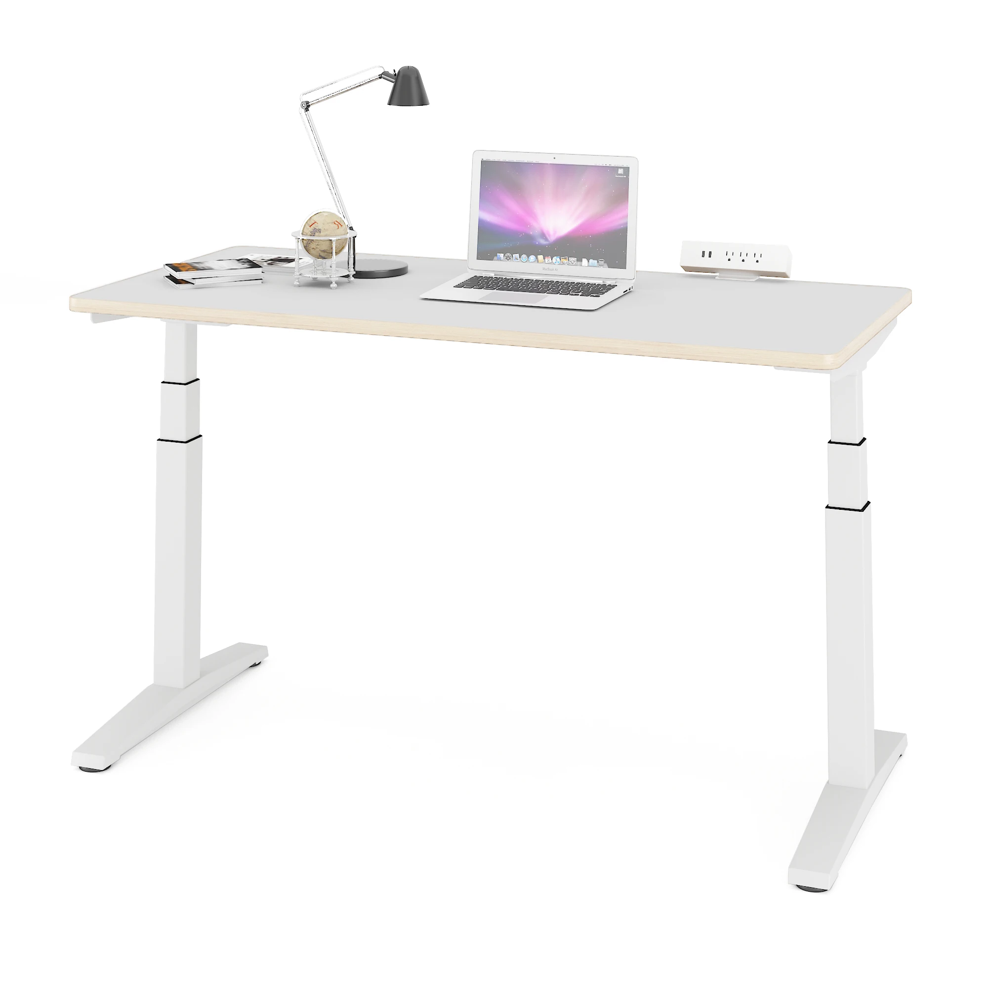 

Commercial Office Furniture Dual Motors Steel Electric Height Adjustable Standing Desk