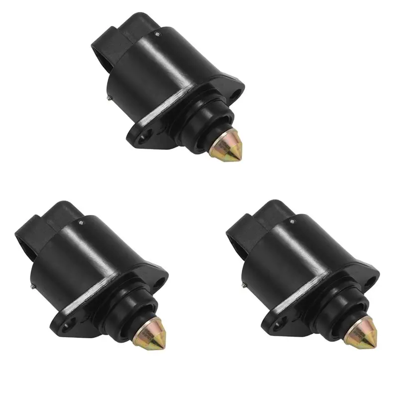 3X 92061898 IAC Idle Air Control Valve For Daewoo Nubira 2.0L Leganza 2.2L 1999-2002 / C95176 / AC166 / 9206 1898
