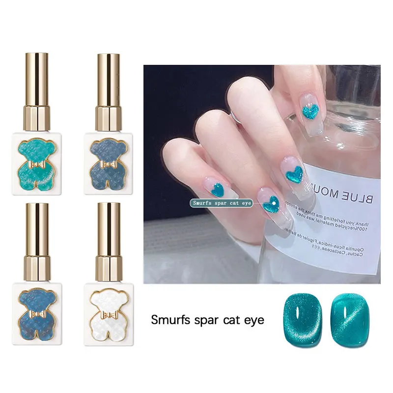 Annies-esmalte de uñas de oso de la suerte, botella de zafiro en un Color, Gel UV Soak Off, salón de arte de uñas, 15ml, superventas