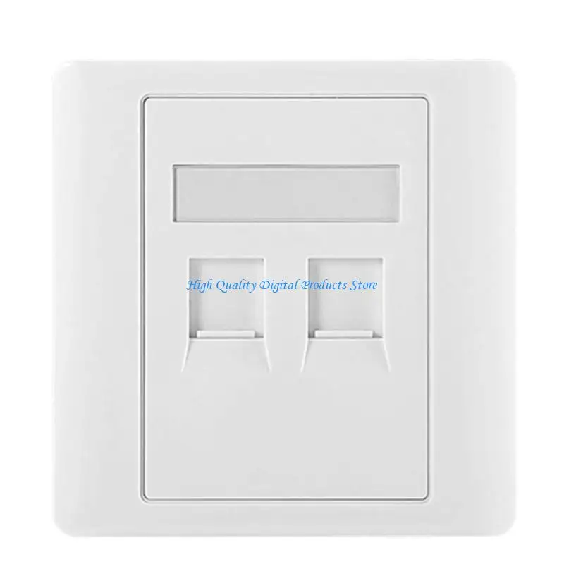 U2JE Strong Multple Port Wall Plate Low Profile Internet Wall Plate for Cat5E Cat6 Cord