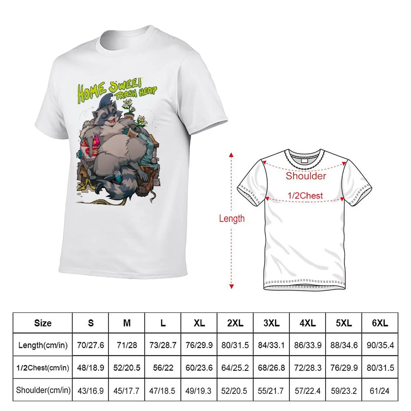 graphic man SWEET cotton mens for TRASH shirts black package HOME plain HEAP T-Shirt t t-shirt
