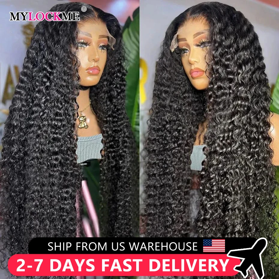 32 34 Inch Deep Wave Frontal Wig 13x4 13x6 Hd Lace Front Human Hair Wigs Brazilian Water Wave Curly Hair Pre Plucked For Women