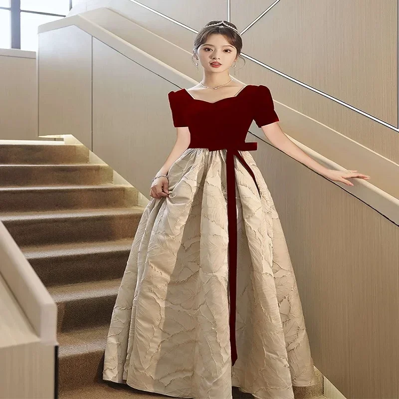 

Hot Selling No. 21 Evening Dress 2024 New Wedding Banquet Temperament Engagement Dress High-end