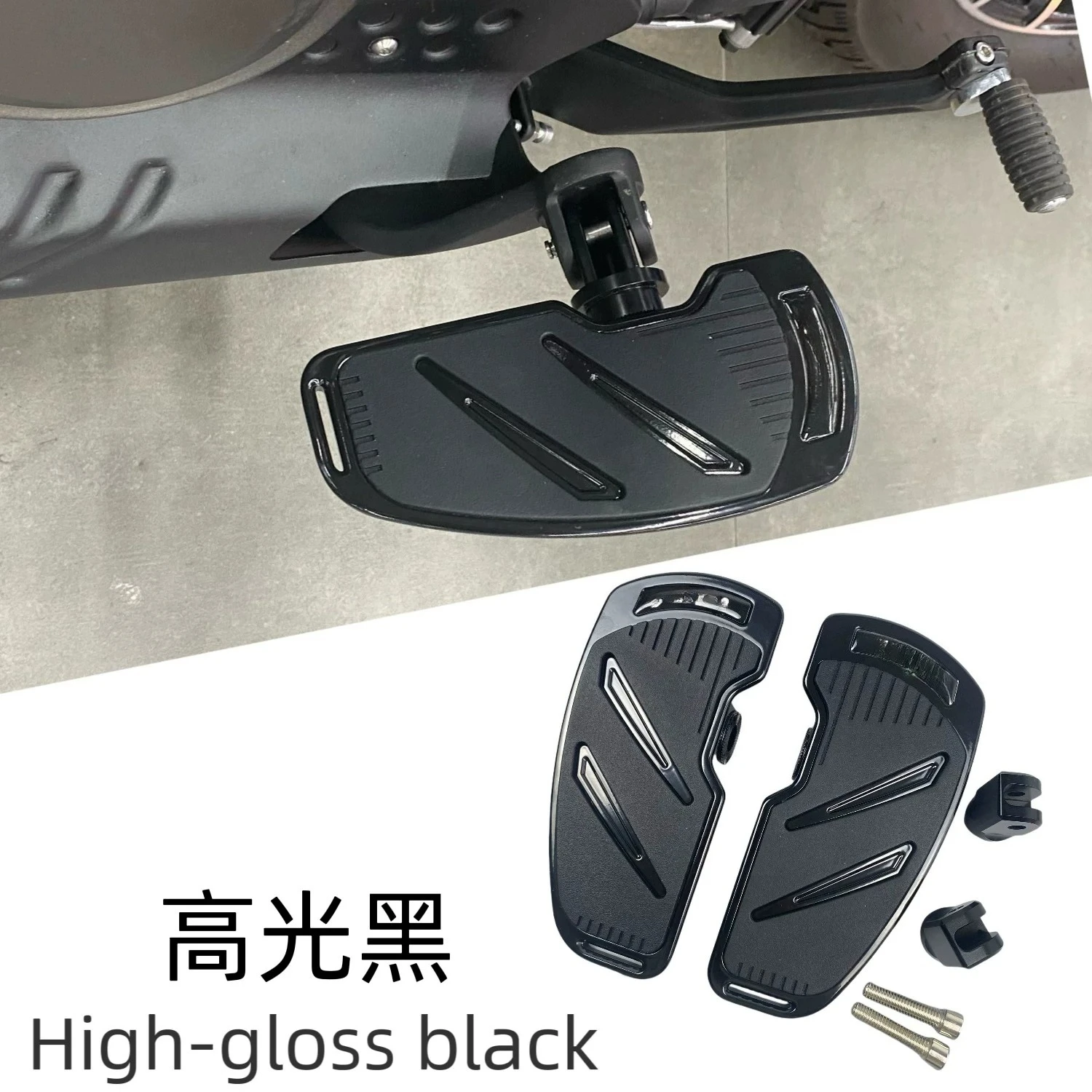 For Benda Chinchilla 500 Motorcycle Aluminum Foot Pegs Widen Footrest Pad Extension Foot Rests Pedal