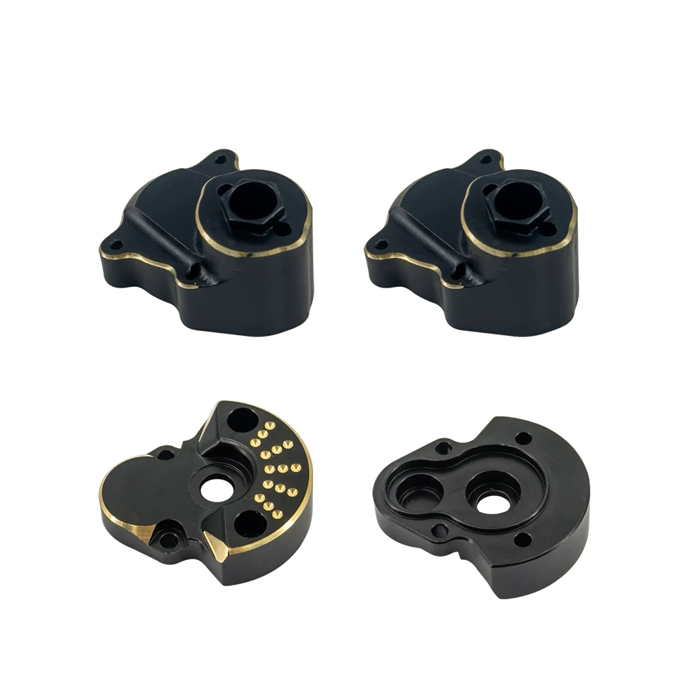 Revestimento de bronze traseiro externo e interno portal habitação 70.3g preto para redcat ascent-18 rc carro atualização peças crawler acessórios 1/18