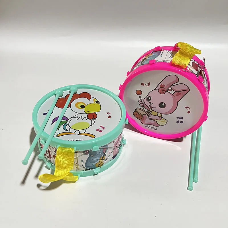Instrumento Musical de dibujos animados para niños, juguetes, tambor de percusión, diversión, sonido de percusión, rompecabezas, juguetes, regalos de cumpleaños