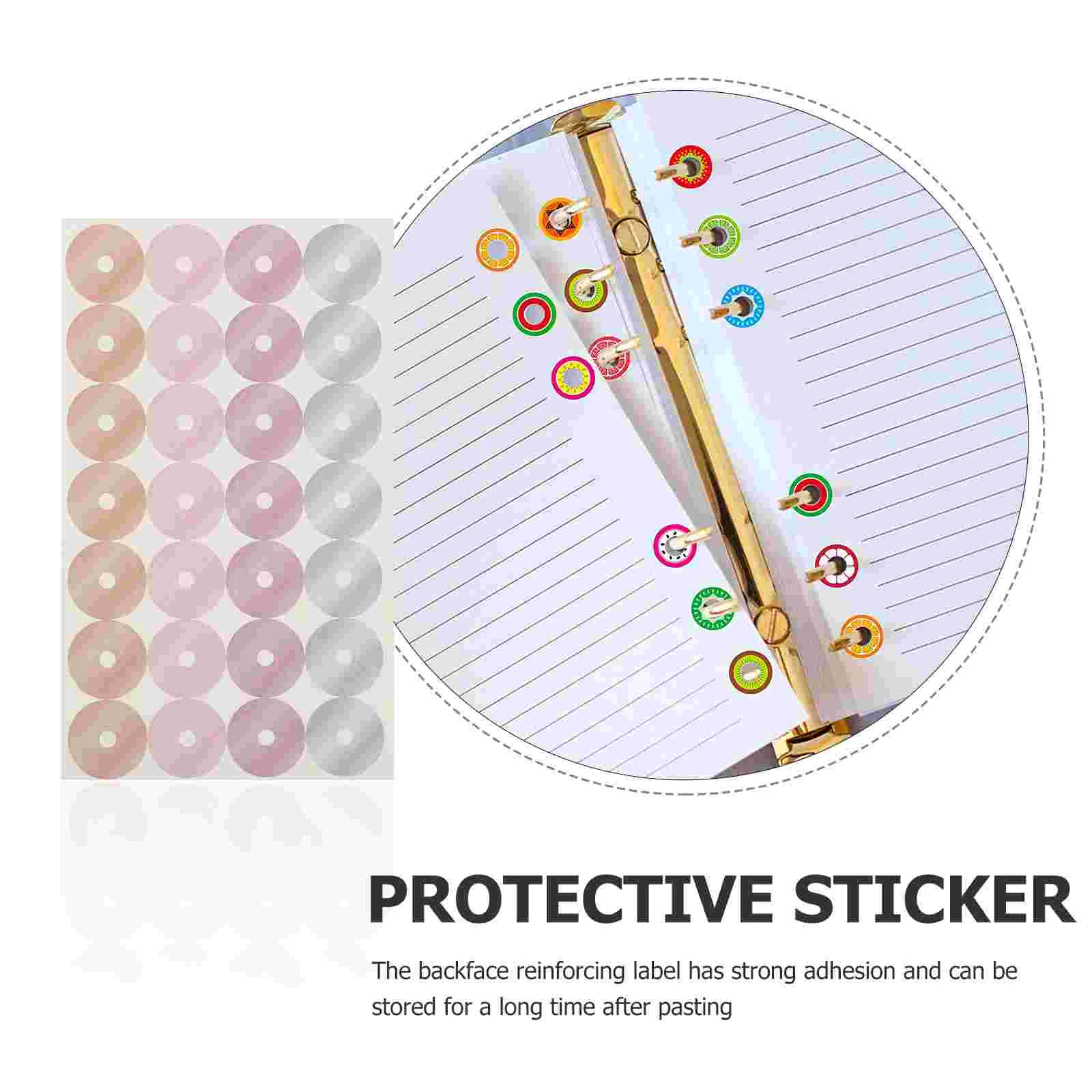 Paper Reinforcement Loose-leaf Patch Hole Protection Sticker Repair Punch Label Labels Office Stickers