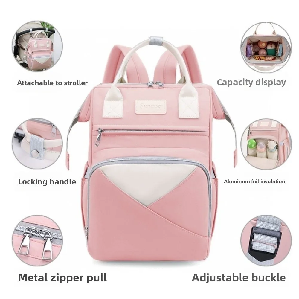 

Нейлоновая сумка для мамы, многофункциональная большая вместительная дорожная сумка для беременных, изолированные карманы, водонепроницаемая сумка для подгузников, рюкзак для беременных