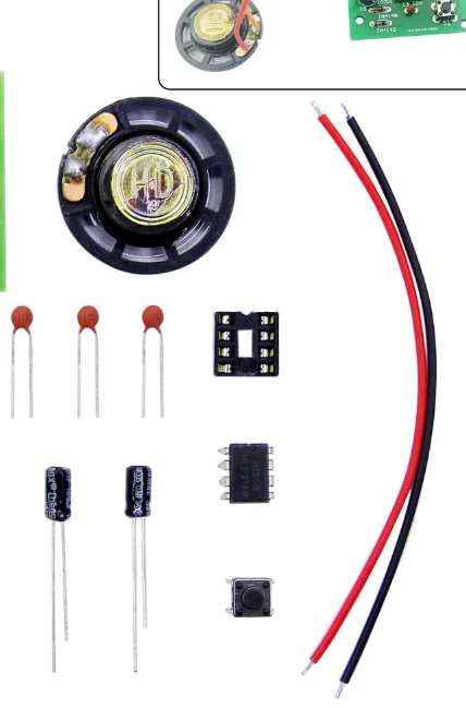 NE555 Doorbell Suite Produkcja elektroniczna Doorbell Suite Zestaw do samodzielnego montażu Ding dong dzwonek do drzwi PCB laboratorium spawalnicze — zdjęcie 5