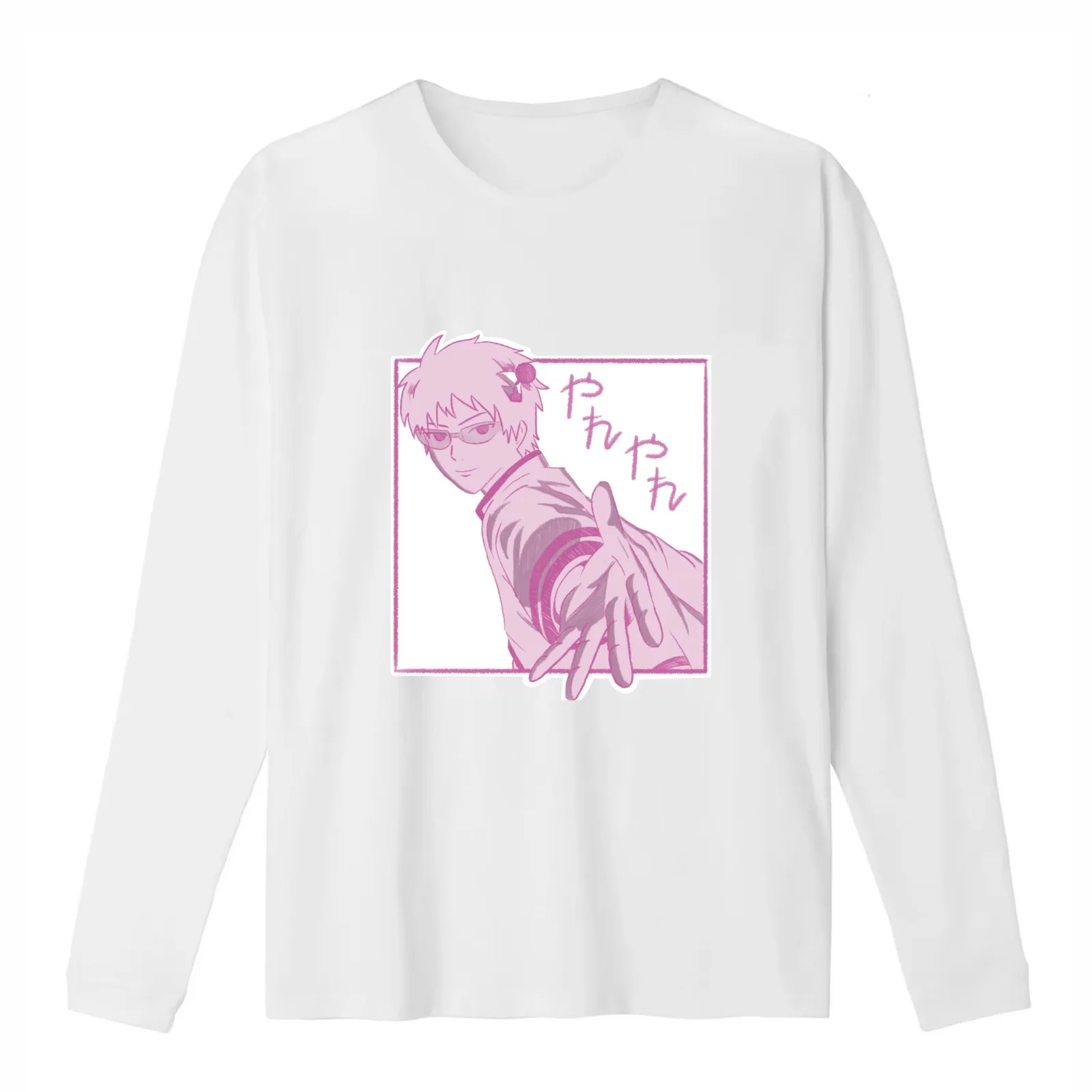 Saiki Kusuo T-Shirt Summer Casual Cotton Tee Oversized Streetwear Tops Vintage Graphic Print Loose Fit Short Sleeve