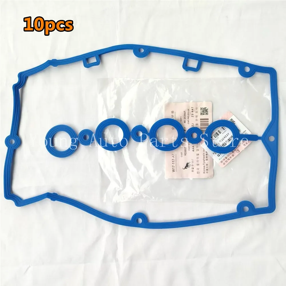 10pcs 55354237 Blue Thickened Sealing Aluminum Alloy Valve Cover Gasket For Chevrolet Cruze Lova for Buick Excelle GT 1.6 1.8