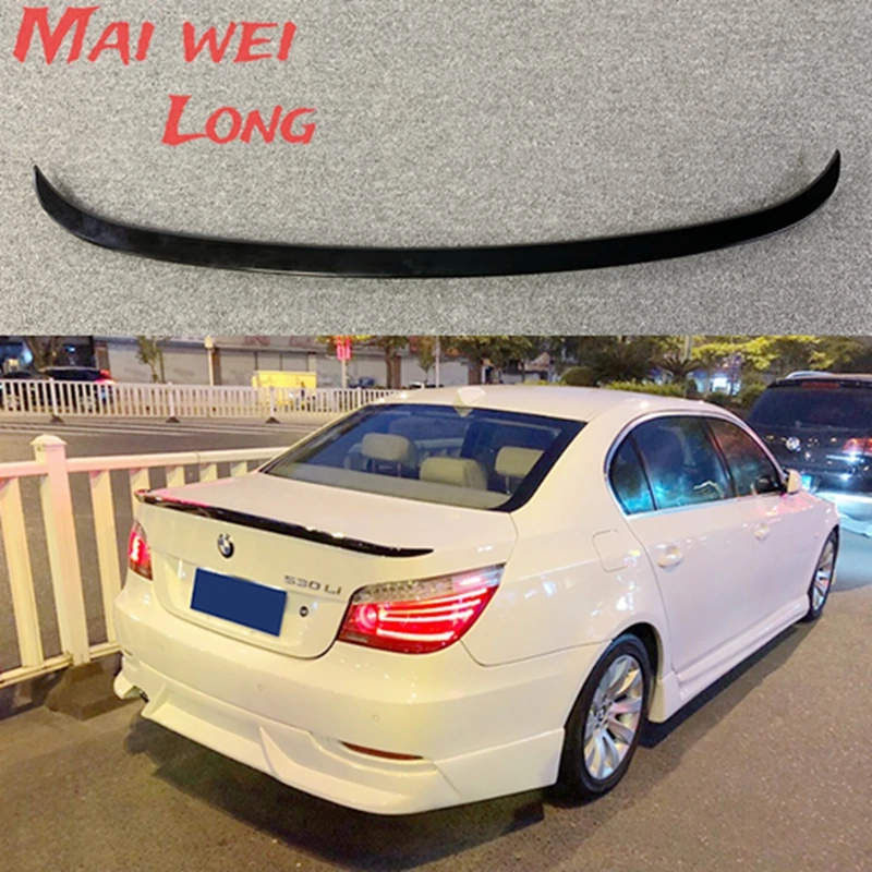 For BMW M5 E60 Spoiler 2006-2010 520 525li 528li High Quality ABS Material Car Rear Wing Primer Color Rear Spoiler