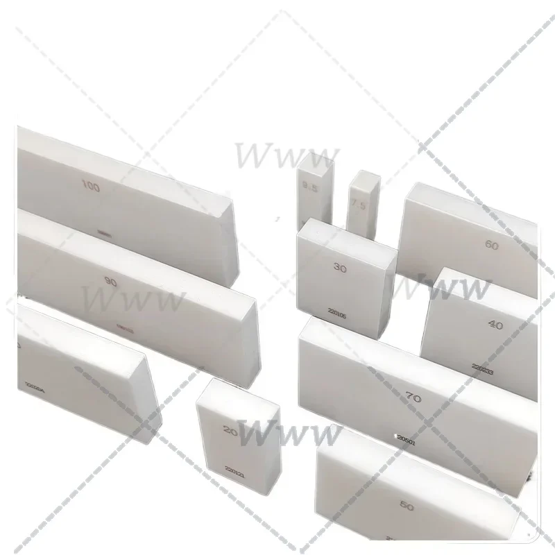 1 Stück, 0,5–100 mm Länge, rechteckiger Keramik-Messgerätblock, Klasse 0, kundenspezifische Messgerät, Werkzeuge für die Mikrometer- und Messschieber-Inspektion