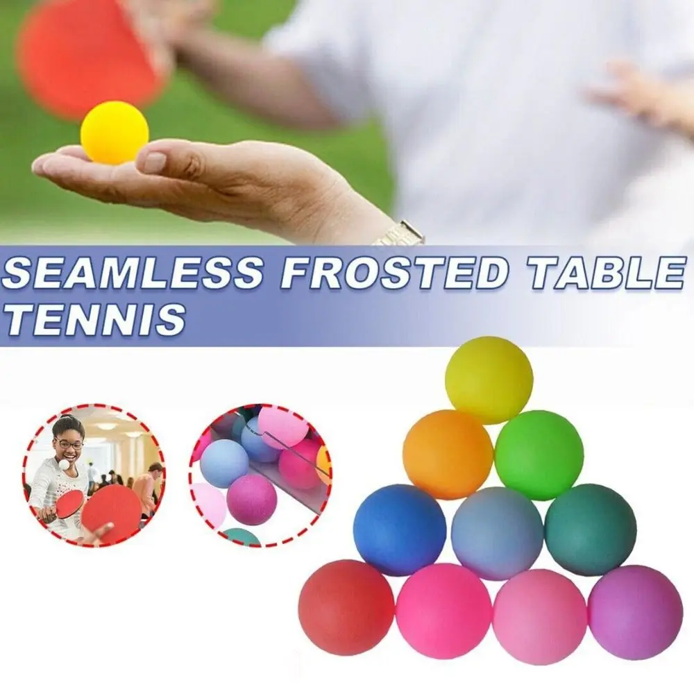 PP Material Ping Pong Balls 40mm High Elasticity Table Tennis Ball Game Mixed Colours Training Balls Outdoor Activity Supplies