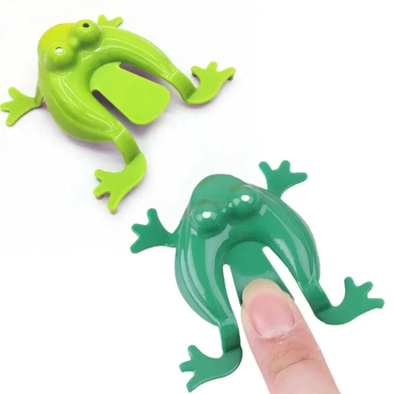 12pc Press Jumping Frog Bouncing Toy for Children to Relieve Stress Birthday Gift Parent Child Interaction Hand Eye Coordination